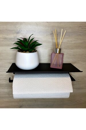 حامل منشفة ورقية سوداء من معدنيات MNZ - حامل منشفة - Kraker