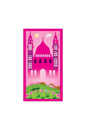 (MNZ) - سجادة صليتي - سجادة صلاة تجعل صلات الصوت للأطفال وردي - Kuransepeti