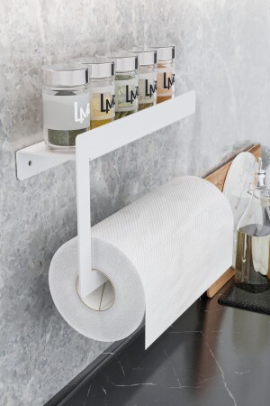 منشور من ورق MNZ - رف المناشف المطبخ المكتب المكتب من ورق المنشور من ورق أبيض - Lamizon