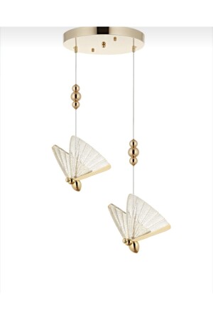 MNZ-الفخامة مصباح اللوم الحالي الفراشة LED شمعة 2 قطعة ذهبية صفراء LED شمعة برنزيه1077 - burenze