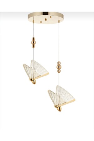 MNZ-الفخامة مصباح معلق حديثة طائر LED شمعة 2 قطعة ذهبية صفراء LED شمعة fico0164 - Fico Home