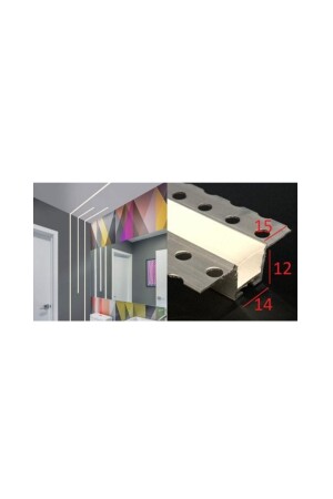 MNZ-مقطور القناة LED 3 متر -مقطور القناة LED الأبيض -مقطور القناة LED saledknl - OEM