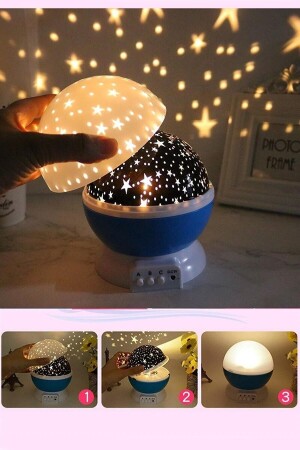 MNZ-دورة النجم الملونة المعلم النجم السماء الإشارة الضوء الليلي مصباح طاولة - Ferminex