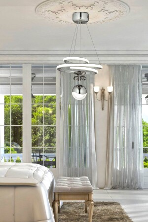 MNZ-معلقة مصباح طاقة أدت الشنابل طائر LED الشنابل كروم fico0746 - Fico Home