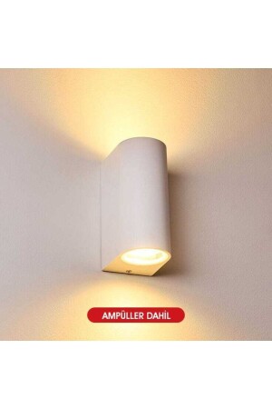 غلاف أبيض MNZ - غلاف مزدوج طريق أزياء الجدار الداخلي والخارجية مع ضوء النهار LED - Fullreyon