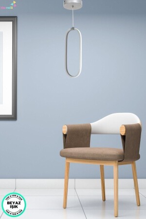 غرفة المعيشة المقدمة إلى قاعة MNZ ضوء أبيض واحد LED شمعة البيضاء المعلقة واحدة - Harnelli