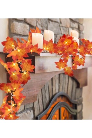 MNZ-تزيين الخريف ورقية اصطناعية اليرب والجنية LED ضوء النهار لون - Byshome