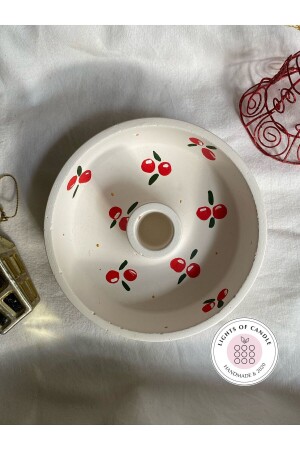 MNZ - مصنوعة يدوياً، رسمها يدوياً، ليلة رأس السنة الجديدة كوكينا الشموعة المنسيقة / حامل الوقود - Lıghts Of Candle Handmade & 2020