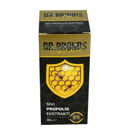 مخرج من مادة MNZ- Liquid Propolis بدون الكحول 30 مل - Dr. Bronos