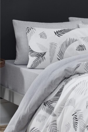 مجموعة غطاء مادة MNZ - مزدوجة - رمادية - Loyal Home