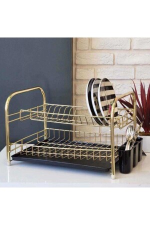 MNZ-بوب رف الأطباق رف الأطباق الذهبية lrn565 - LarinHome