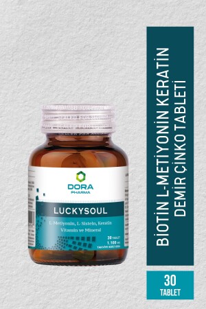 MNZ- LUCKYSOUL بيوتين كيراتين 30 حبوب - Dora Pharma