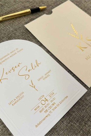 دعوة زفاف من طراز MNZ - Luna Davetiye