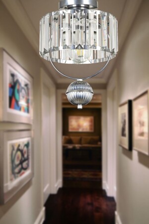 سقف MNZ-غالون Lux Crystal Mounting واحد شمعة كروم BEG1028-1 - Begüsa