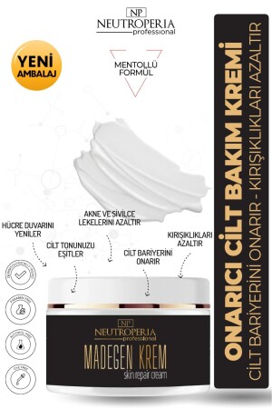 MNZ- Madegen Menthol مرطبة مكثفة إصلاح كريم رعاية الجلد 50 مل ماء على أساس، إضاءة MDG02 - NEUTROPERIA