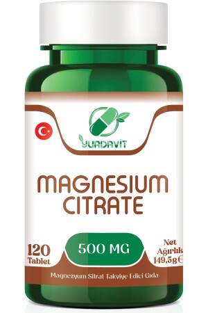 MNZ- Magnesium Citrate 500 Mg 120 قرصات من المغنيسيوم سيترات guliz1 - Yurdavit
