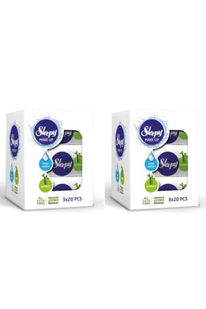 مكنج (MNZ) إزالة المكياج (Makeup Removal) مسحات البامبوس 20 ورقة 6 حزمة مكنج (Makeup Removal) 6 حزم - Sleepy