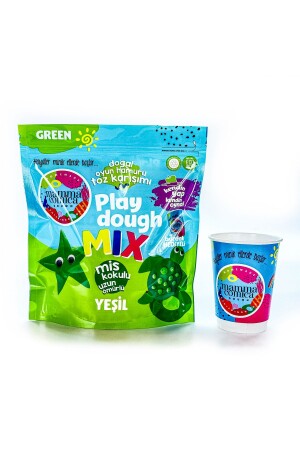 MNZ-فاعلها بنفسك لعب طبيعي لعب مسحوق العجين خليط أخضر - Mammacomicadough