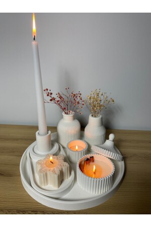 مجموعة شمعة ومساعدة للفخار ذات رائحة MNZ (كل منها) - Manos Expertas