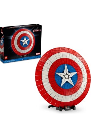 MNZ-® Marvel Captain America's Shield 76262 مجموعة بناء للبالغين (3128 قطعة) - LEGO