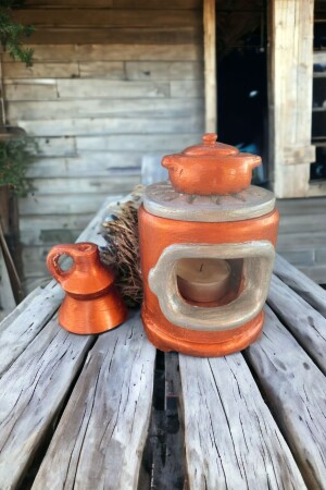 حامل شمعة الموقد المطبخ من طابخ MNZ - Mavi Ay Obje Çarşisi