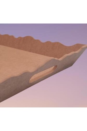 MNZ-هوبي نموذج ديكوراتي صندوقا مستطيل الموجة الحافة الخشب الخام MDF المصنوعة يدويا 1448bng90026 - BENGİ TİCARET