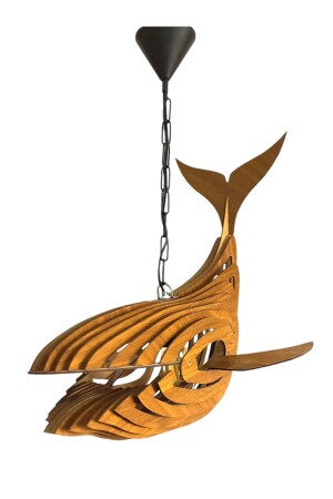 MNZ-طبيعي الخشب MDF 3D اللغز ليزر قطع الحوت الشنارة للأطفال غرفة المراهقين DECARTAVZ0018 - hü ma tasarım ve aksesuar