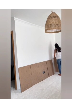 MNZ- ديكوراتيف، جدار لث، جدار خشبية، نقاش، خام، MDF، 54x105 (1 كمبيوتر) جدار 54 - trendkonsept