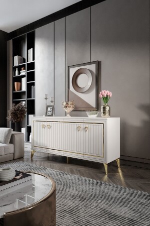 منازل من الطبقة MNZ MDF Mebrane Cover Ecru Gold KNS1001 - Mapa