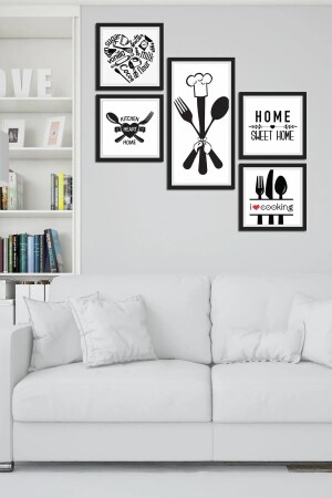 إطار مقطع من طراز MNZ نظرة طاولة MDF - طاولة مجموعة غرفة المعيشة غرفة النوم المكتب المطبخ مدخل - Nt Handmade