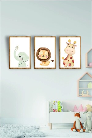 غرفة الأطفال (MNZ) سفاري أزياء ريترو MDF Table (Frame View) - Vegüba