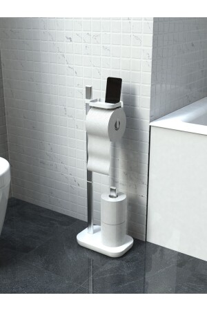 MNZ-مياة ورق مرحاض حامل أبيض M-E75-01 - Prima Nova