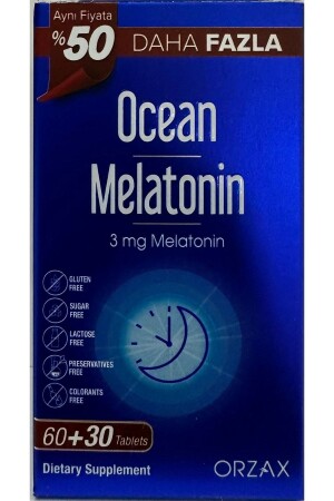 MNZ- melatonin الحزمة الاقتصادية 90 حبوب منع الحمل - Ocean