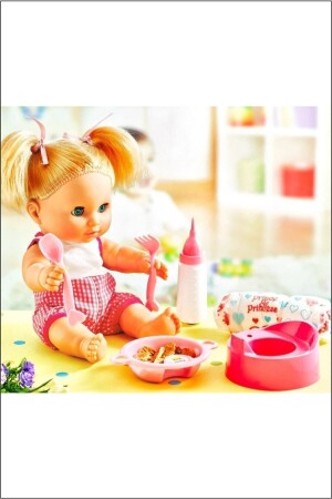 MNZ- سرير رطبة ألعاب تركية تتحدث Melis دمية اللحم مجموعة 34 سم - Erpa