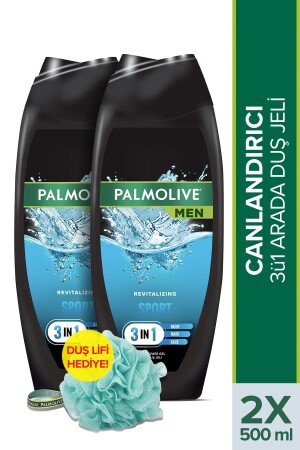 MNZ- Men Sport 3 في 1 تجديد الغسل الجيل والشامبو 500 مل - Palmolive