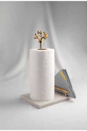 حامل مناشفة ورجل من الرخام من الذهب MNZ ومحفظة النقرات - مسدس ملفات المعدات - Meralp