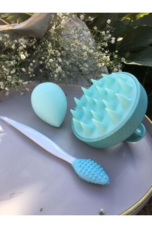 فرشاة رعاية الشعر MNZ، ومادة التدليك وجهاز إزالة الرأس السوداء - Meyras Touch