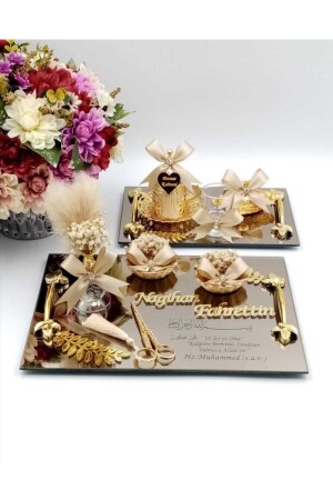 طاولة الالتزام MNZ و مجموعة القهوة للعريس MH0516688 - AŞİR