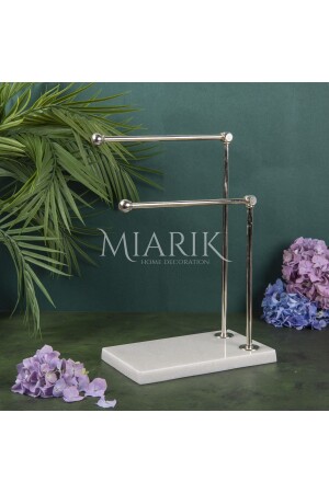 MNZ-مرتيح مزخرفة الدرجية ذراعين معدني حمام حمام حامل الحمام اليدين القائمة ذراعين حامل الحمام - MIARIK DESIGN & DEKORASYON