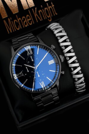 ساعة المساواة الخاصة للرجال من طراز MNZ في صندوق خاص بما في ذلك سوار - Michael Knight
