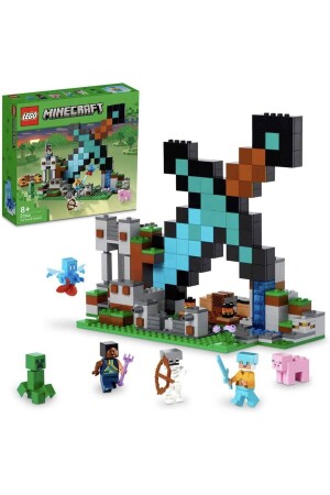 قاعدة السيف من نوع MNZ-® Minecraft® 21244 - مجموعة مبنى لعبة للأطفال من سن 8 فصاعداً (427 قطعة) - Lego