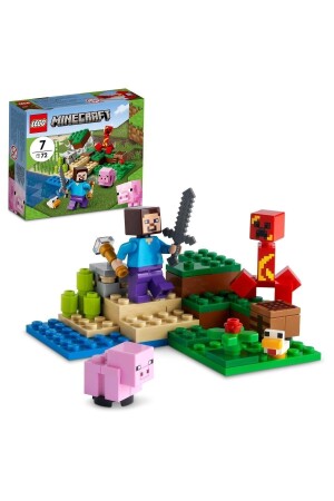 MNZ-® Minecraft® CreeperTM غارة 21177 مجموعة بناء (72 قطعة) RS-L-21177 - LEGO