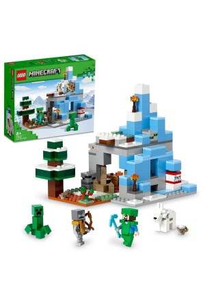 MNZ-® Minecraft® Frozen Hills 21243 - مجموعة مبنى ألعاب للأطفال من سن 8 فصاعداً (304 قطعة) - LEGO