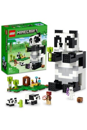 MNZ-® Minecraft® Panda Shelter 21245 - مجموعة مبنى ألعاب للأطفال من سن 8 فصاعداً (553 قطعة) - Lego