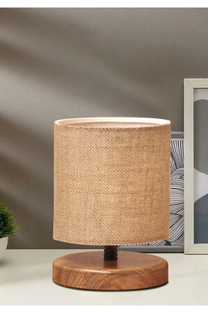 قناة مصباح من تصميم MNZ Mini Size Jute Sack فابيكة خاصة قاعدة خشبية - منتج خاص يوم الأم - Homing