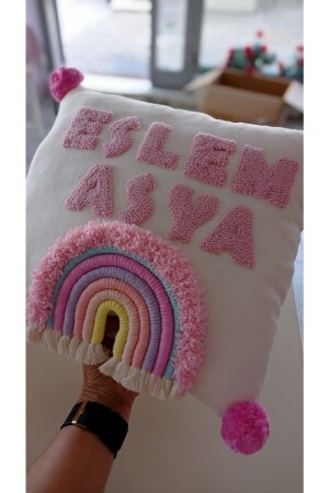 MNZ-موسادنا المخصصة للأطفال، المسمى المسادة مع طلاء الخنجر، وسادة قوس قزح Mkrm16 - Makrome