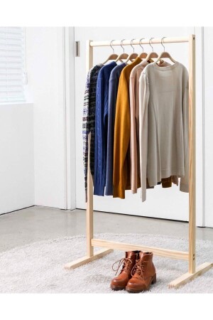 MNZ-طبيعي الخشب الملابس معلقة الموقف معلقة الملابس معلقة الحمار غطاء Mob129 kcm85180167 - onehediye