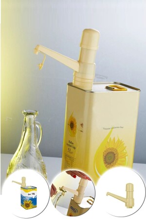 MNZ-مع مضخة زيت زيتون زهرة الشمسية، يمكنك ملء زيوتك بطريقة نظيفة دون استخدام فانيل MTF. 5411 - Genel Markalar