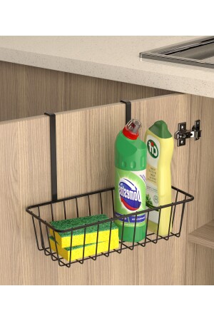 MNZ - مطبخ وملابس الحمام سلة سلة شنق سلة متعددة الأغراض سلة سوداء - Mubatex