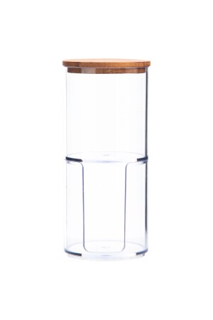 صندوق القطن من طبقة مزدوجة من MNZ مع غطاء خشبي - Mudo Concept